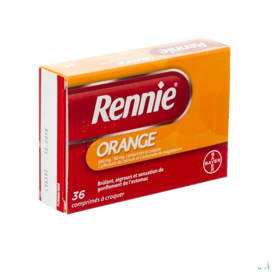 Rennie Orange 680 mg/80 mg Comp A Croquer 36