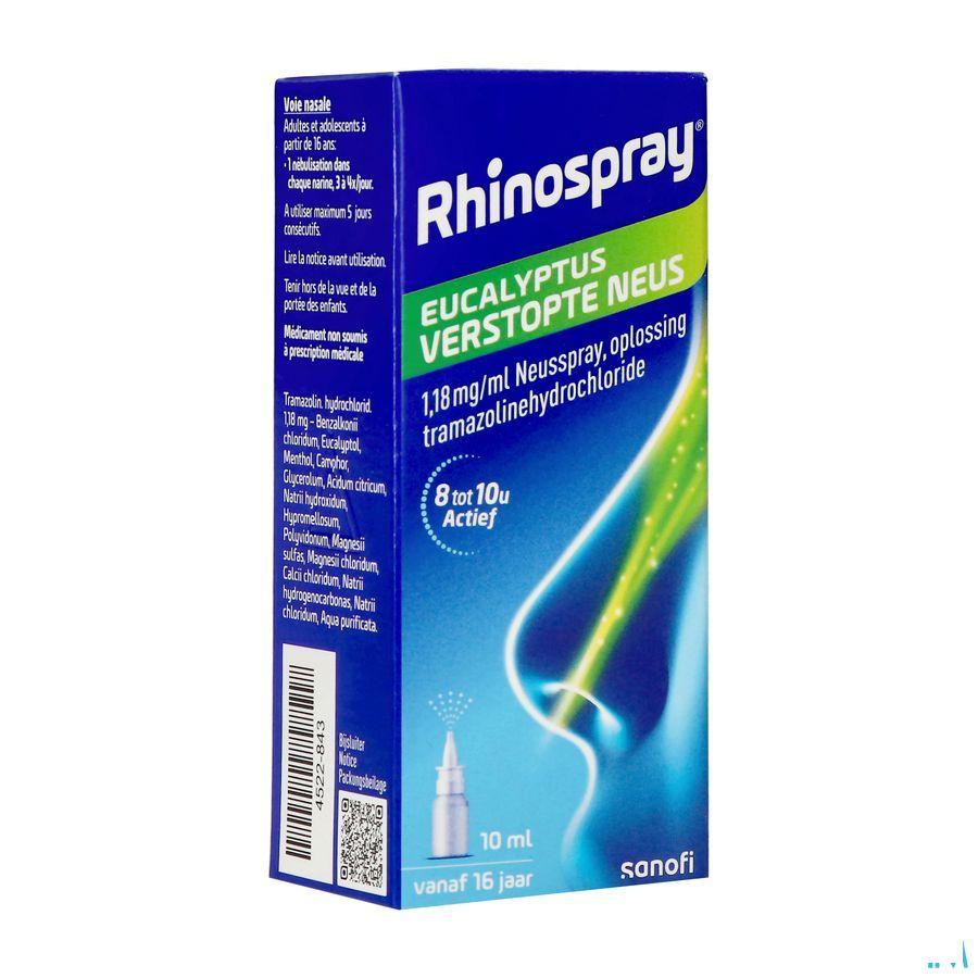 Rhinospray Eucalyptol Verstopte Neus 1,18mg/ml Neusspray 10 ml