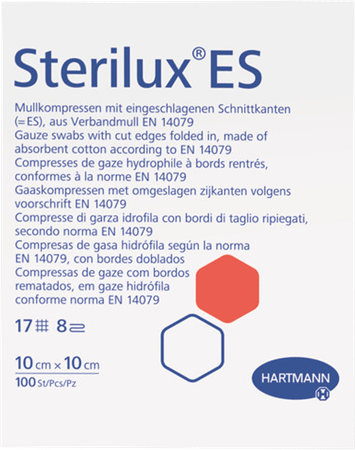 Sterilux Es Kompres Steriel 8Pl 10,0X10,0Cm 40X3 9160154  -  Hartmann