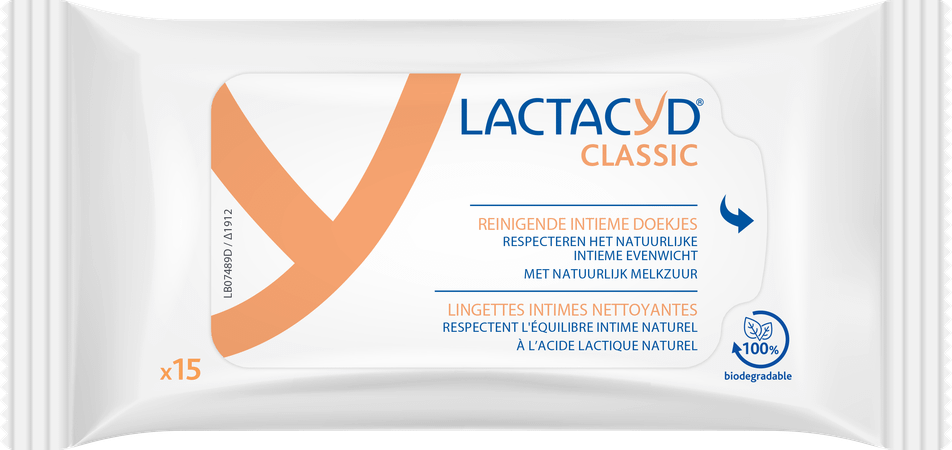 Lactacyd Intieme Wasdoekjes 15