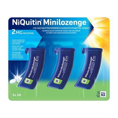 Niquitin 2 mg Minilozenge Zuigtabletten 60