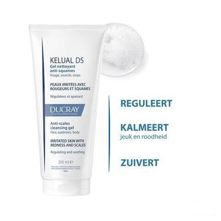 Ducray Kelual Ds Reinigingsgel A/Schilfers200 ml