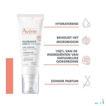 Avene Tolerance Hydra 10 Hydrataterend Fluide 40 ml  -  Avene