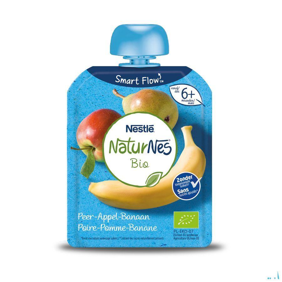 Naturnes Bio Poire Pomme Banane 90 gr  -  Nestle