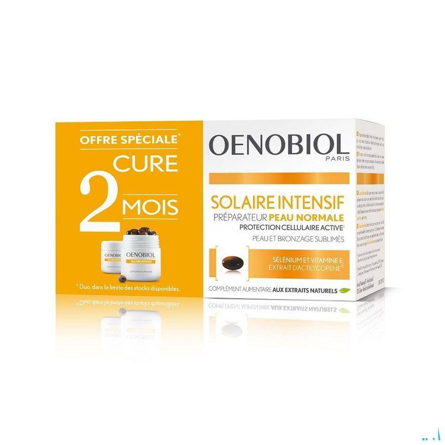 Oenobiol Solaire Intensif Kuur Normale Huid 2x30 Capsule