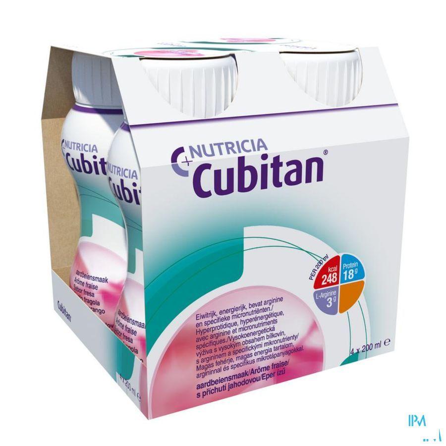 Cubitan Aardbei 4x200 ml  -  Nutricia