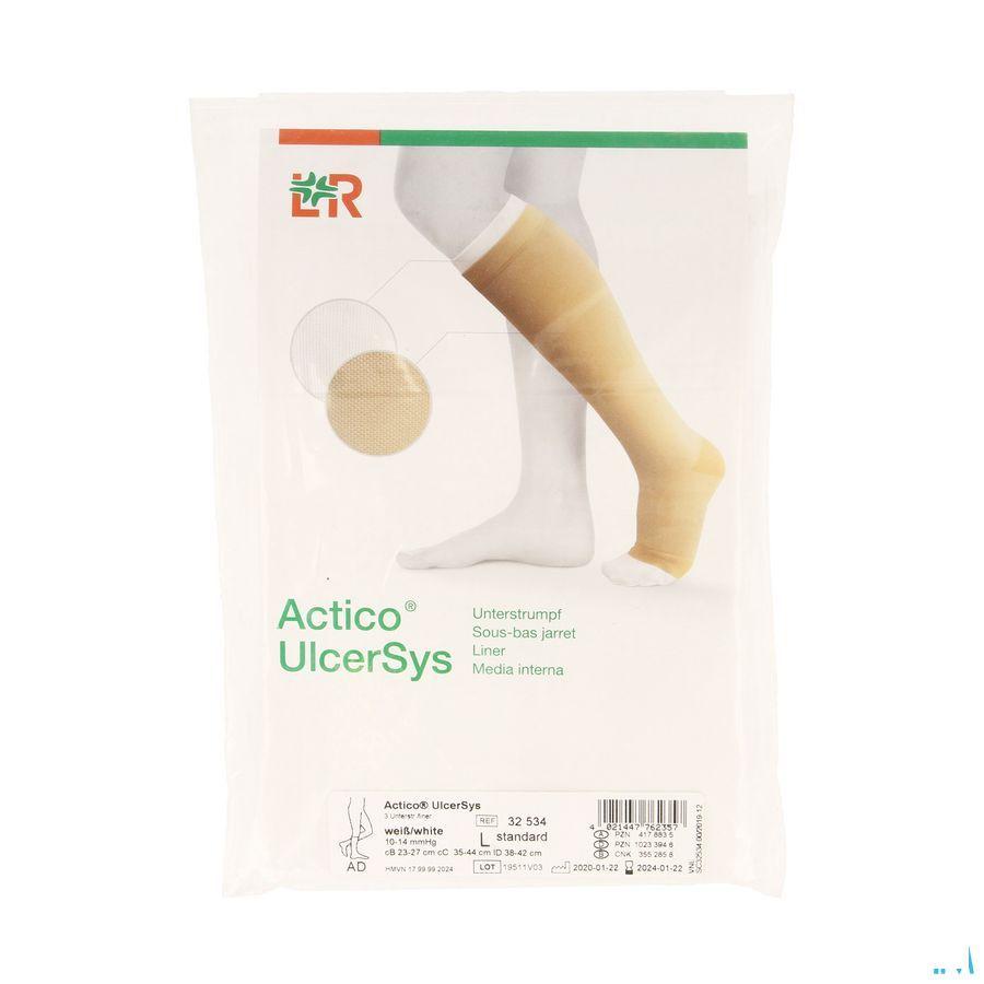 Actico Ulcersys Sous Bas 3 Blanc L 38-42Cm 32534  -  Lohmann & Rauscher