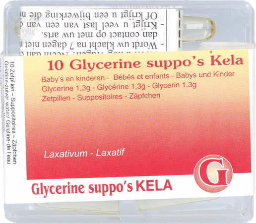 Glycerine Pharma Baby - Inf Suppo 10  -  Kela Pharma