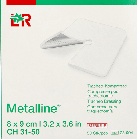 Metalline Kompres Tracheo Ster 8x9cm 50 23094  -  Lohmann & Rauscher