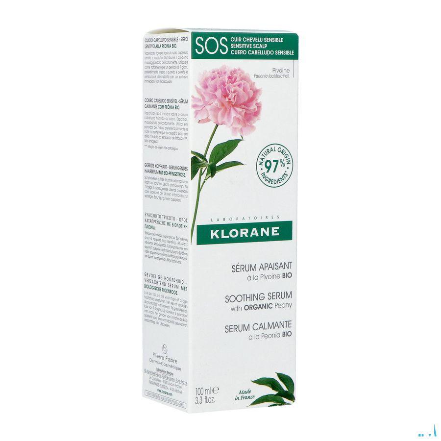Klorane Capilaire Sos Serum Pioenroos Bio 100 ml