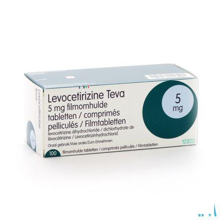 Levocetirizine Teva 5 mg Comprimes Pellicules 100 X 5 mg 