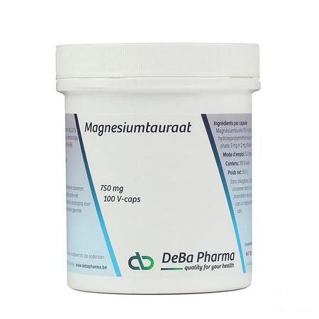 Magnésium Taurate V-Capsule 100x750 mg  -  Deba Pharma