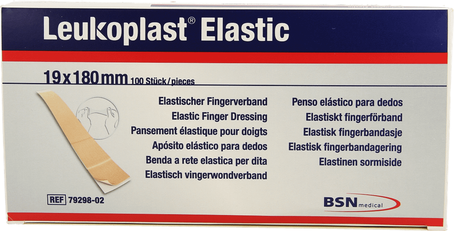 Leukoplast Elastic Vinger 1,9x18cm 100