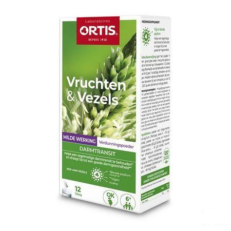 Ortis Vruchten & Vezels Milde Werking Sticks12X10 g