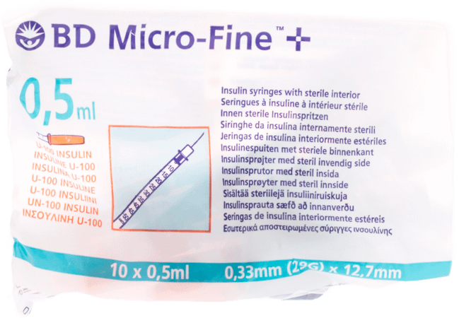 Bd Microfine+ Ser.Ins. 0,5  ml 29G 12,7Mm 10 324824