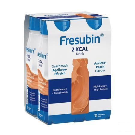 Fresubin 2kcal Drink Peche-abricot Easybot.4x200 ml  -  Fresenius