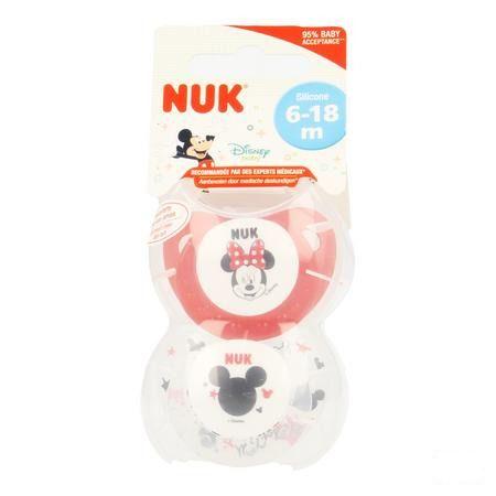 Nuk 2 Fopspenen Trendline Maat 2 Minnie  -  Eureka Pharma