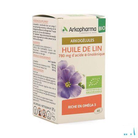 Arkogelules Huile De Lin Bio 60 Gell  -  Arkopharma