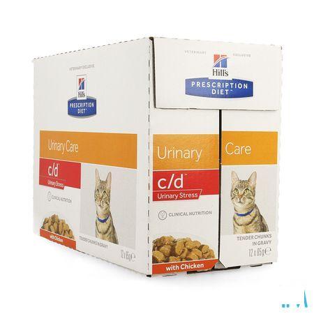 Prescription Diet Feline C/d Stress Chicken 12x85 gr 