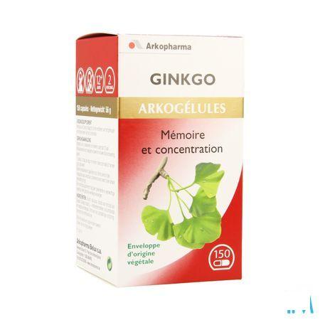Arkocaps Ginkgo Biloba Plantaardig 150 3733110  -  Arkopharma