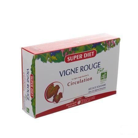 Super Diet Rode Wingerd Bio Circulatie Ampullen 20x15 ml  -  Superdiet Laboratoires
