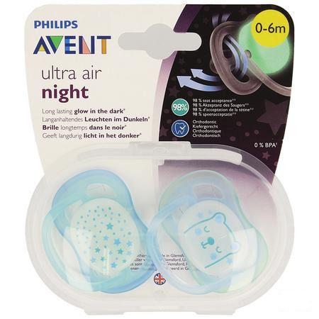 Philips Avent Fopspeen +0M Air Night Boy  -  Bomedys