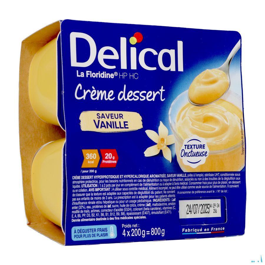 Delical Creme Dessert La Floridine Vanille 4 x 200 gr