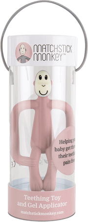 Matchstick Monkey Bijtring Vieux Roze  -  Bomedys