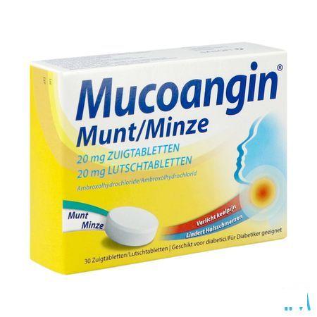Mucoangin Menthe Pastille A Sucer 30x20 mg