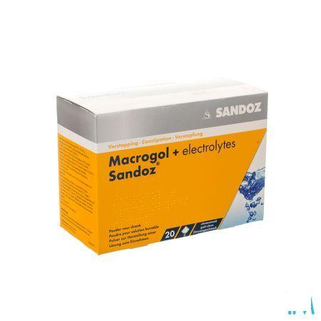 Macrogol + Electr Sandoz Pulv Gout Citron 20x13,7g 