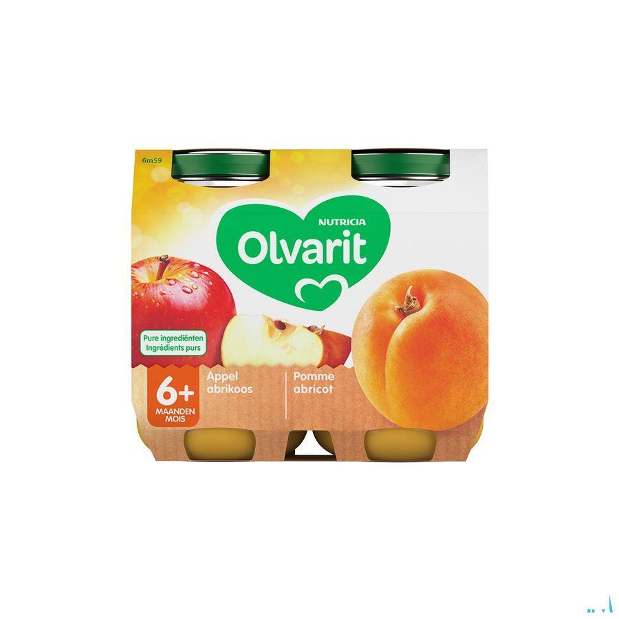 Olvarit Appel Abrikoos 2x200 gr 6m59  -  Nutricia