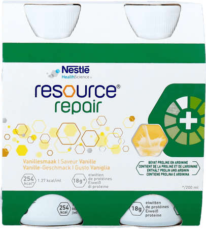 Resource Repair Vanille Fles 4x200 ml  -  Nestle