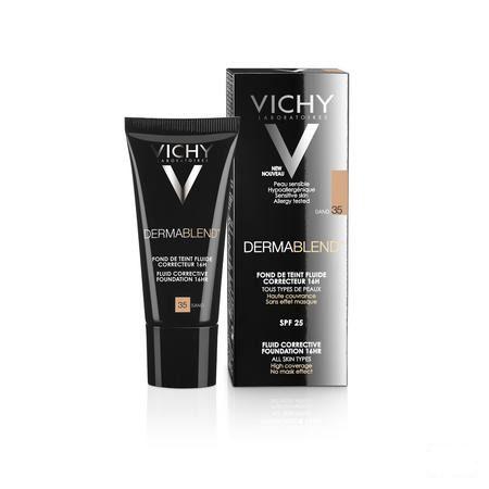 Vichy Fdt Dermablend Fluide 35 Sand 30 ml  -  Vichy