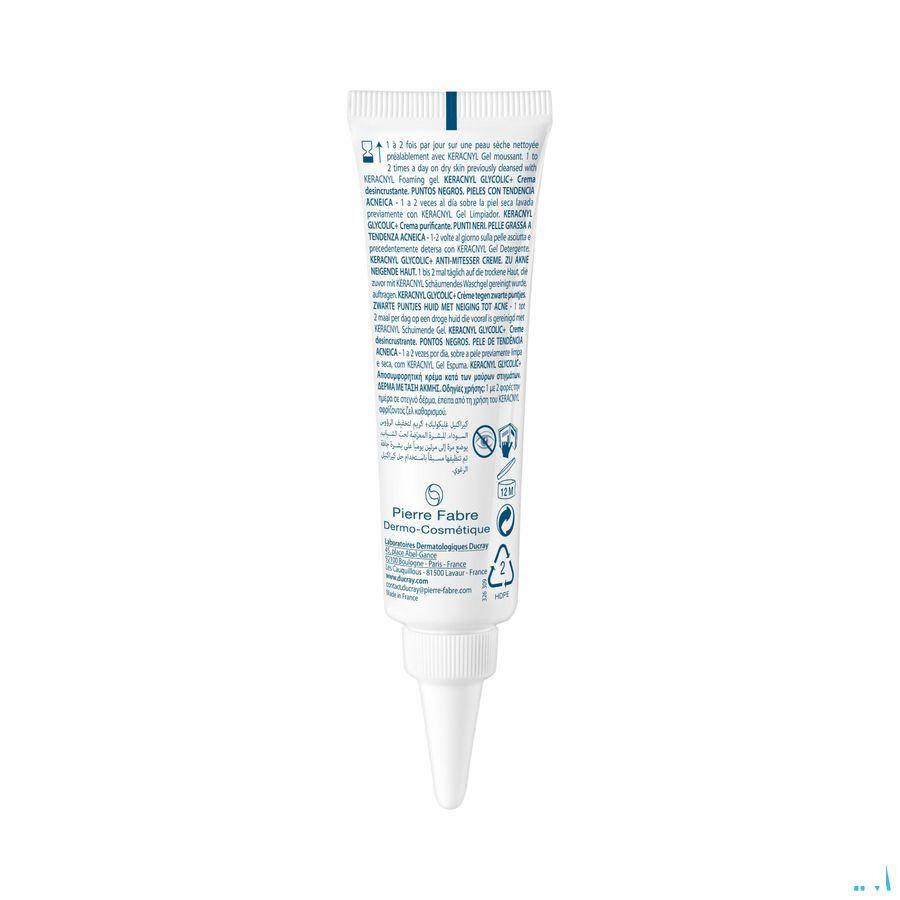Ducray Keracnyl Glycolic + Creme Tegen Zw.Puntjes 30 ml  -  Ducray Benelux