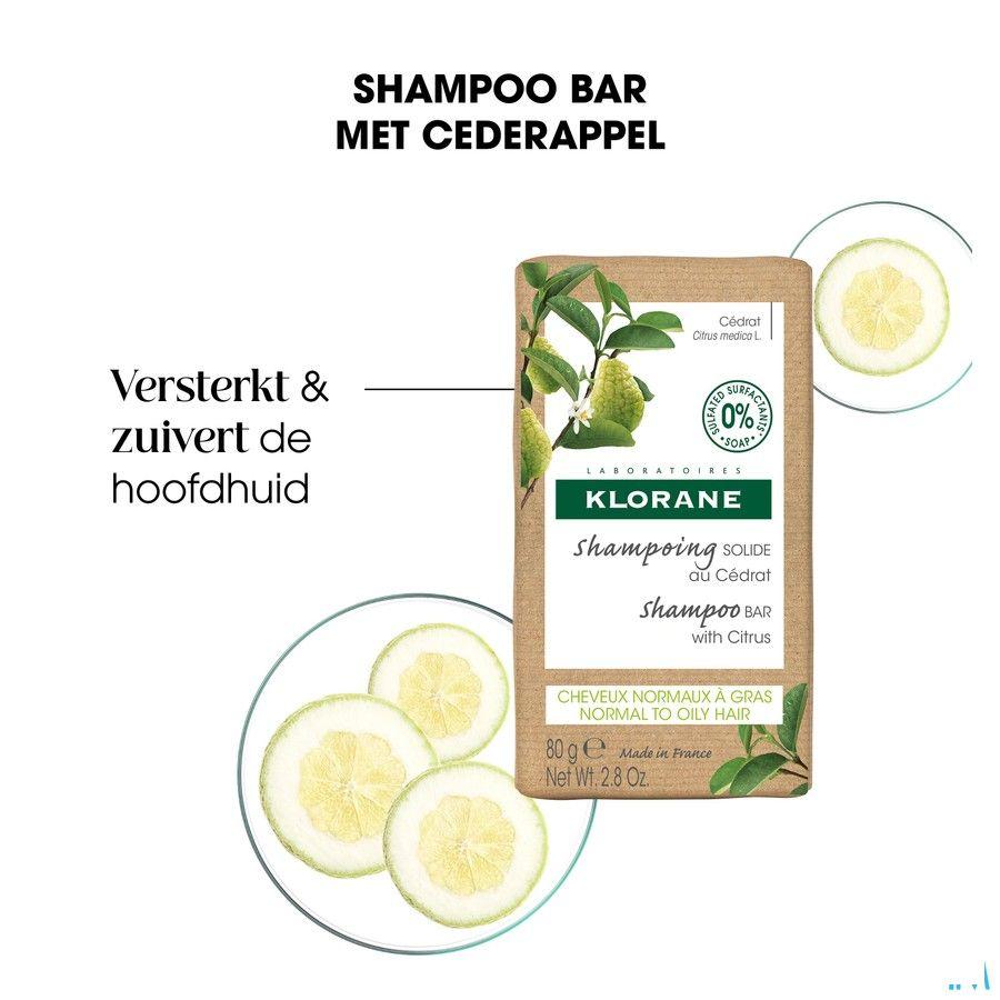 Klorane Capil. Shampooing Solide Cedrat 80 gr