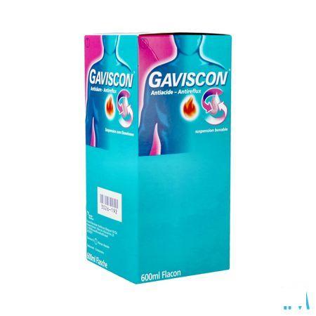 Gaviscon Antizuur-antireflux Suspensie Oraal Gebr.600 ml