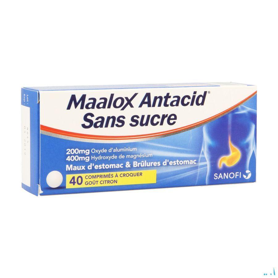 Maalox Antacid Zs Lemon 200/400 mg Kauwtabletten 40 Bl.