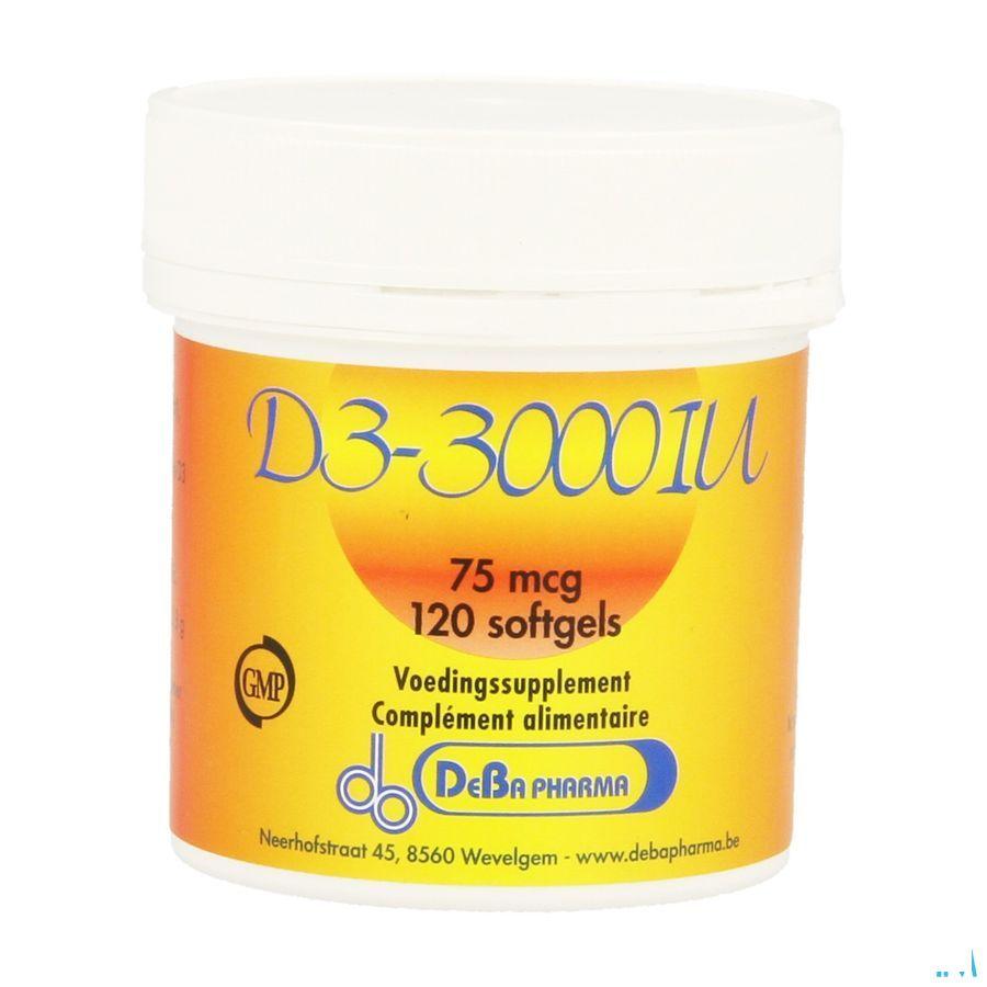 D3 3000 Iu Capsule 120  -  Deba Pharma