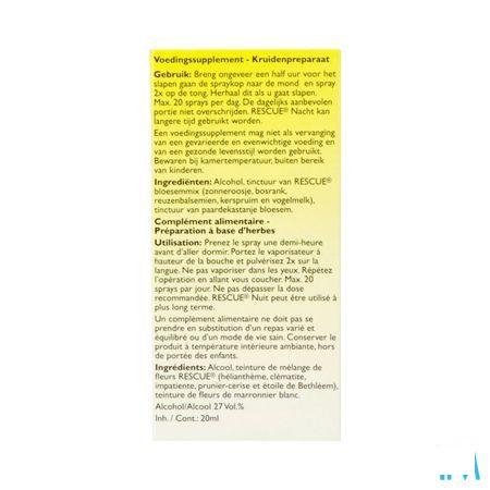 Bach Rescue Spray Nuit 20 ml