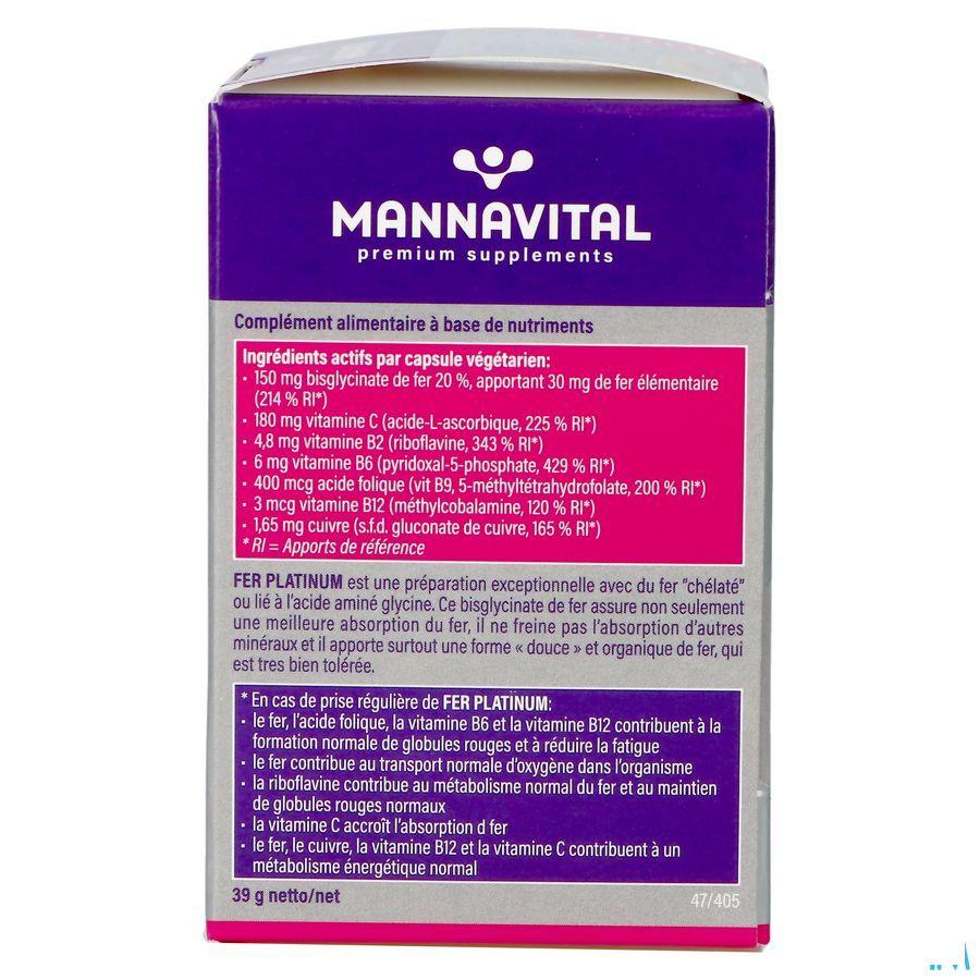 Mannavital Ijzer Platinum V-Capsule 60