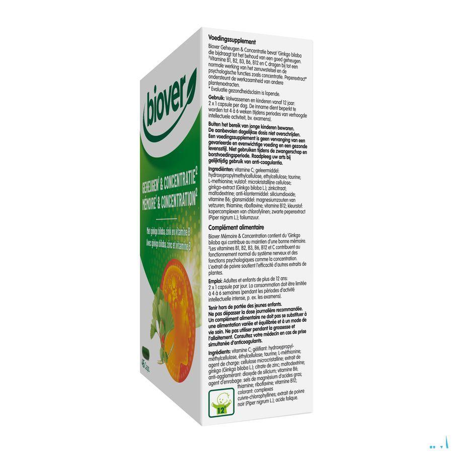 Biover Memoire Et Concentration Caps 45