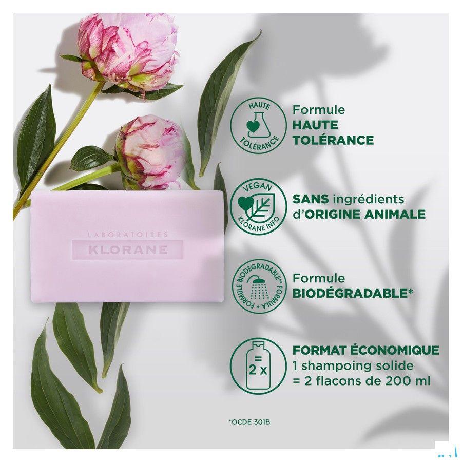 Klorane Capil. Shampoo Bar Pioenroos 80 gr