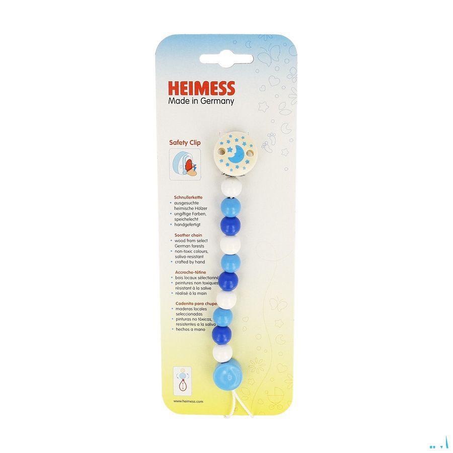 Heimess Fopspeenketting Hout Blauw H9216  -  Bomedys