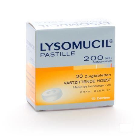 Lysomucil 200 Comprimes A Sucer - ZuigComprimesetten 20