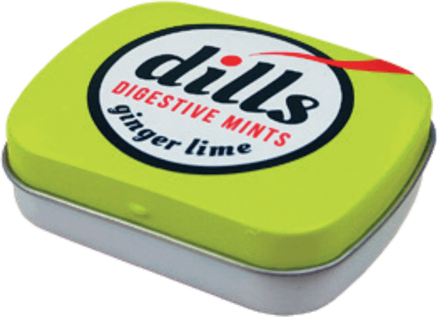 Dills Ginger & Lime Mints zonder suiker 15 gr