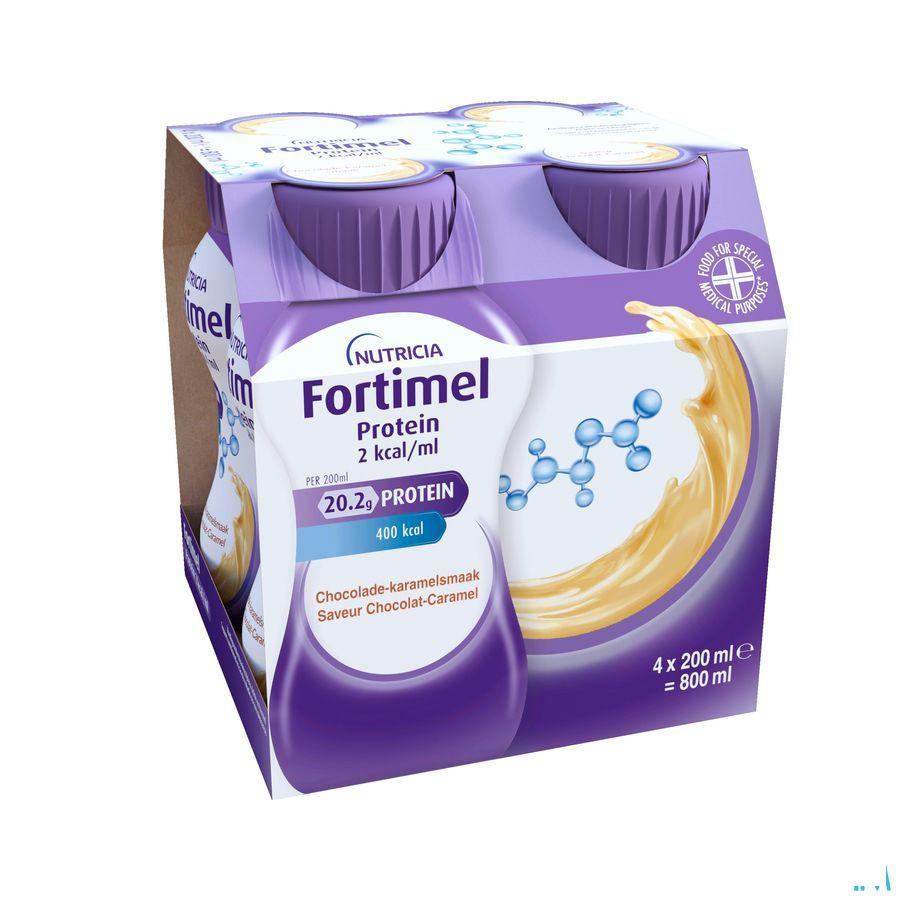 Fortimel Protein 2Kcal Karamel & Chocolade 4X200 ml