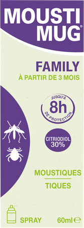 Moustimug Citriodiol 30% Family Spray 60 ml