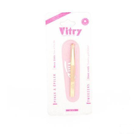 Vitry Prestige Pince Epiler Oblique Inox 4016  -  Vitry