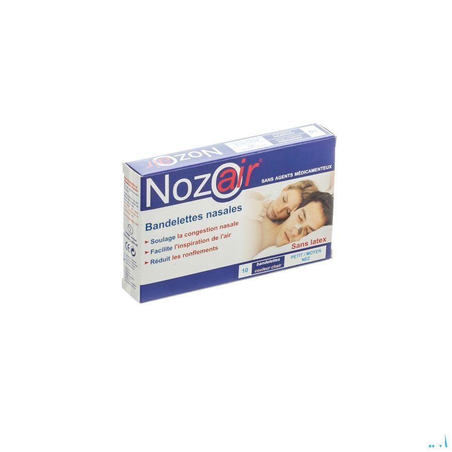 Nozoair Bandelette Nasale Petit-Moyen Nez 10