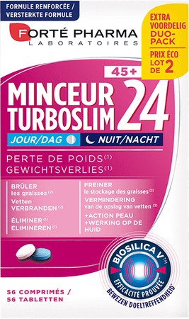 Turboslim 24 Dag/nacht 45 + Tabletten 2x28  -  Forte Pharma